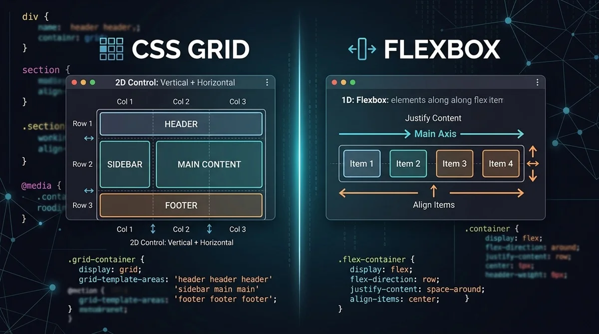 CSS Grid vs Flexbox: What’s the Difference and Which Should You Use?